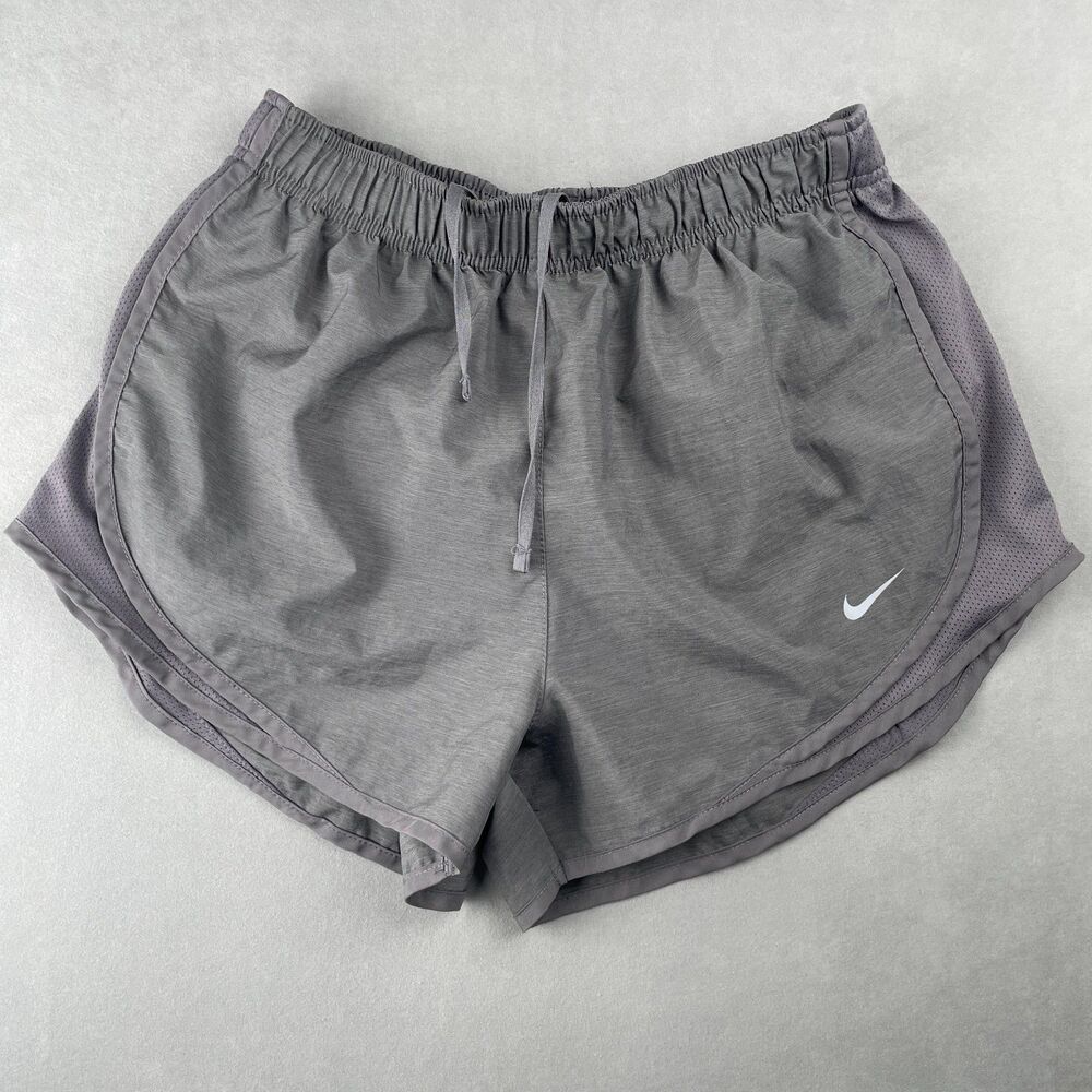 Nike Dri-FIT Tempo‎ Shorts Womens M Gray CU8890-067 Running Athletic Lightweight